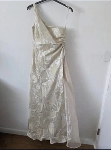 Masquerade Cream Ivory Formal Ball Gown Dress Prom Ren Faire Size 13/14 Ivory - Picture 1 of 12
