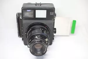 Mamiya Universal Press Filmkamera + Sekor P 127 mm F/4.7 MF Objektiv + Polaroid Rückseite - Bild 1 von 24