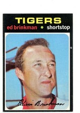 1971 TOPPS DETROIT TIGERS ED BRINKMAN #389 NM 