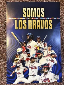 Atlanta Braves 2024 Los Bravos Poster MLB - Picture 1 of 1