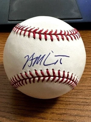 BRIAN MCCANN 2 SIGNED AUTOGRAPHED OML BASEBALL!  Braves, Yankees, Astros!  JSA! - Image 1 of 2