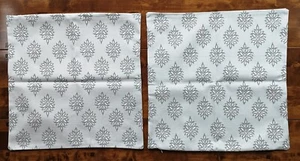 2 x New Laura Ashley Cushion Covers Gower Pattern with Zip Pale Green Eucalyptus - Picture 1 of 2