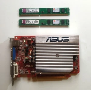 asus pci expres-256mb+4gb ram ddr2-KWR800 - Imagen 1 de 3