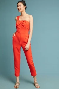New Anthropologie Adelyn Rae Mamanuca One-Shoulder Jumpsuit Size XS MSRP: $168 - Picture 1 of 3