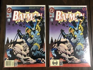 Batman #500 Knight Fall 19 Bane Cover DC Comics Kiosk/Direkt Okt 93 2er Set - Bild 1 von 7