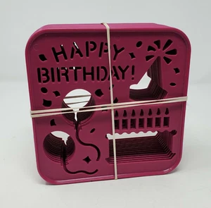 ONE x Tupperware Happy Birthday Full Size Stencil Cake Balloons Party Hat New - Picture 1 of 4