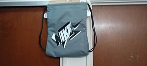 NIKE TOTE GRAY DRAWSTRING - Picture 1 of 2