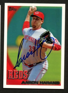 Aaron Harang #347 signed autograph auto 2010 Topps Baseball Trading Card - Picture 1 of 1