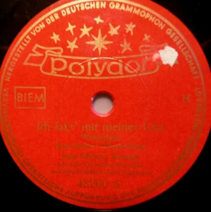 JUPP SCHMITZ "Voy con mi Lisa / ¿Quién debe pagar esto?" Polydor 1949 - Imagen 1 de 2