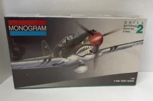 Monogram P-40B Tiger Shark 1:48 Scale Model Airplane Kit #5209 Sealed Box - Picture 1 of 3