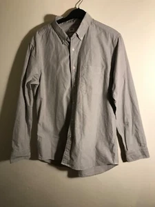 Uniqlo Hemd Herren Extra Large 100% Leinen Knopfleiste Grau - Bild 1 von 9