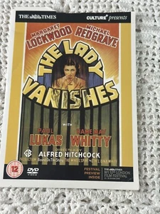 The Lady Vanishes Cert 12 Alfred Hitchcock Lockwood Redgrave The Times DVD - Picture 1 of 4