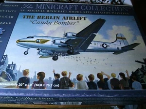Berlin Airlift Candy Bomber Puzzle-C54 Aircraft-History-1000 Pcs-Minicraft - Picture 1 of 9