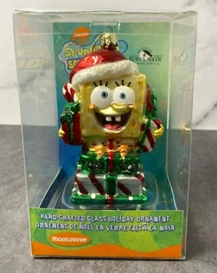 Nickelodeon Kurt Adler Spongebob Schwammkopf Handarbeit Glas Weihnachtsschmuck - Bild 1 von 6