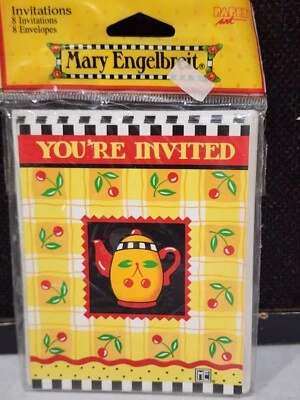 8 NEW Mary Engelbreit Party Invitations  New You're invited invites - Image 1 of 2