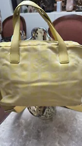 Chanel Hand Bag New Travel Line Yellow Nylon 7088022 - Picture 1 of 15
