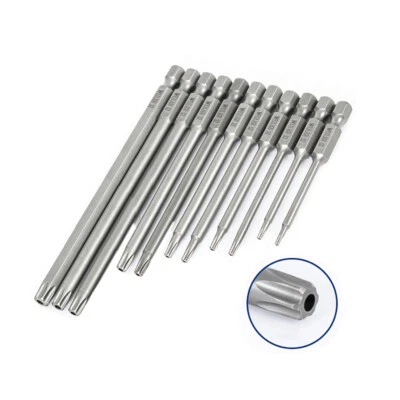 S2 Magnetic Screwdriver 50-150/200mm Long Bit Torx Screw Driver Hex Shank T5-T50 - Image 1 of 4