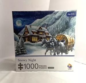 Puzzle 1000 pezzi Honeycomb Learning NOTTE DI NEVE - NUOVO CON SCATOLA - SPEDIZIONE GRATUITA - Foto 1 di 6