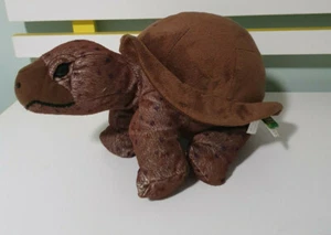 GORGEOUS BROWN TORTOISE PLUSH TOY SOFT TOY 30CM LONG 2014 WILD REPUBLIC - Picture 1 of 2