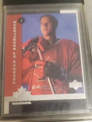 1997-98 Upper Deck - Simon Gagne - RC - Program of Excellence - #411 - Canada - Image 1 of 2