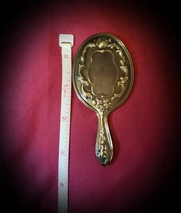 ANTIKER JUGENDSTIL BLUMEN STERLINGSILBER R & B WASCHTISCHSPIEGEL ~ 3 1/2 ZOLL - Bild 1 von 9