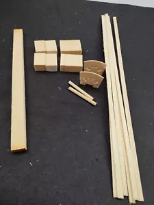 1 Set Spruce Violin linings Top Corner blocks INSIDE WOOD Blanks,Bass bar+bridge - Picture 1 of 10