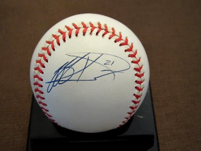 JEFF KENT # 21 METS GIANTS DODGERS SIGNED AUTO VINTAGE ONL BASEBALL JSA BEAUTY - Image 1 of 3