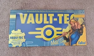Brand New Sealed official Vault Tec Metal Sign - Picture 1 of 2