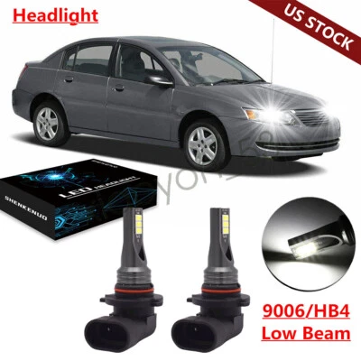 LED For Saturn SL SL1 SL2 1993-2002 6000K Headlight Kit 9006 2x Bulbs Low Beam - Image 1 of 4