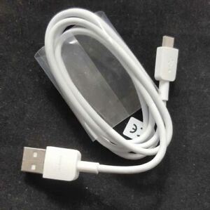 3Ft Huawei White Micro USB Charger Data 24awg Cable Cord  For android Phones