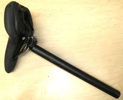 PROMAX ISO 31.6mmX400mm ALUMINIO TIJA DE SILLÍN CON ASIENTO NEGRO PIEZAS BICICLETA 412-4 Foto 1 de 4