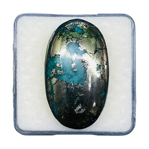 54,25 kt natürlicher Türkis 31 x 18 mm oval Top Qualität lose unbehandelt Edelstein - Bild 1 von 10