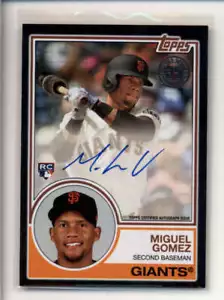 MIGUEL GOMEZ 2018 TOPPS '83 35TH ANNIVERSARY BLACK ROOKIE AUTO #23/99 AK5412 - Picture 1 of 1