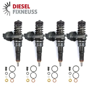 4x 038130073AG 0414720215 VW 1.9 TDi BNM BLS BOSCH PUMPEDÜSE ELEMENT - Bild 1 von 15