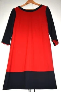 NEW Betty Barclay Size 10 38 Dress Red Black Zip BNWOT - Picture 1 of 9