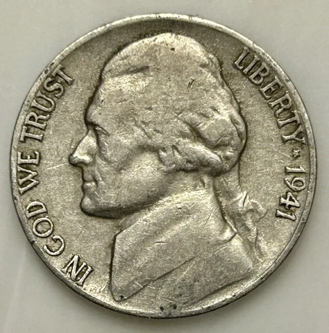 1941-S Jefferson Nickel “Best Value On eBay “ Free Shipping 1941S Cover