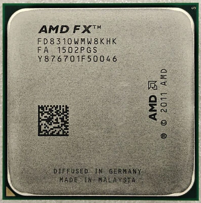 AMD FX-8310 Octa Core Processor 3.4 - 4.3 GHz 8MB Cache Socket AM3+ 95W CPU - Image 1 of 2