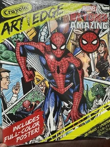 LIBRO PARA COLOREAR DE 28 PÁGINAS MARVEL SPIDERMAN + PÓSTER DE 15-3/4" X 9-3/4" SELLADO DE FÁBRICA - Imagen 1 de 7