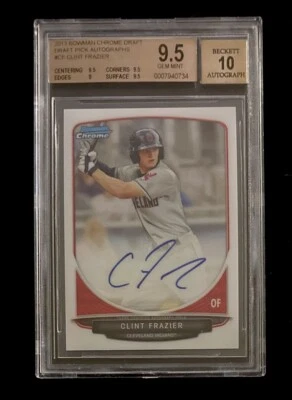 CLINT FRAZIER 2013 BOWMAN CHROME AUTOGRAPH AUTO ROOKIE RC BGS 9.5 FREE SH - Image 1 of 2