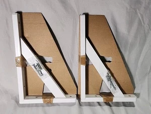 StyleWell Wooden Decorative Shelf Bracket White 11.5" x 7.5" 27794PHLHD - 2 Pack - Picture 1 of 3