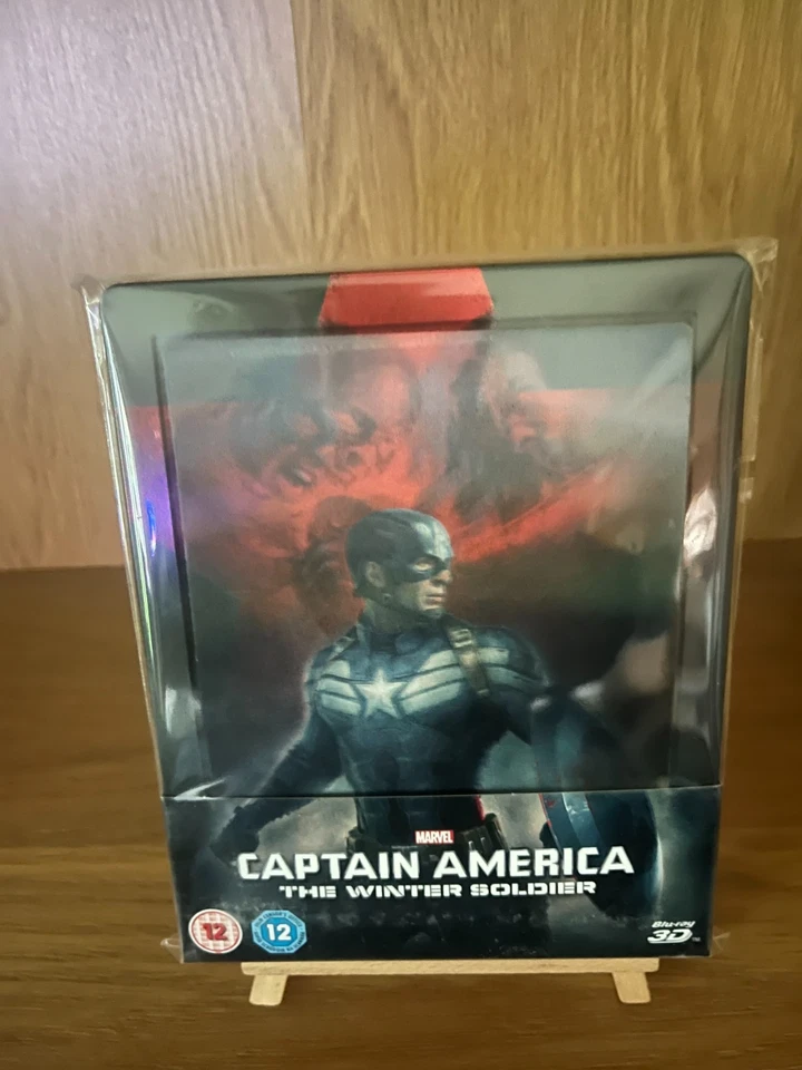 CAPTAIN AMERICA The Winter Soldier (2014) 3D Bu-ray Lenticular UK Steelbook. OOP - Image 1 of 4