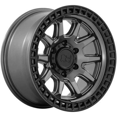Black Rhino Calico 17x8.5 5x120 +34mm Gunmetal Wheel Rim 17" Inch Foto 1 de 4