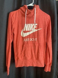 Nike Sportswear Gym Vintage Pullover Hoodie Red Women’s Small - Picture 1 of 5