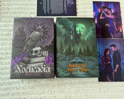 SIGNED Mystic Box NOCTICADIA + MASTER OF SALT & BONES Keri Lake SPRAYED EDGES - Image 1 of 4