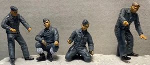 1/48 military aircraft Ground crew Resin figures model kits set 1 - Picture 1 of 12