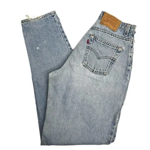 Vintage 90s Levis 561 Jeans Light Wash Denim Tapered Leg Size 8 Long - Picture 1 of 12