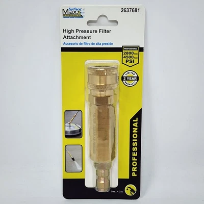 SurfaceMaxx 1/4-in Brass Filter for Gas & Electric Pressure Washers 4500 PSI - Image 1 of 4