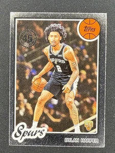2025 Topps Dylan Harper 80BK-52 1989 35th San Antonio Spurs - Picture 1 of 2