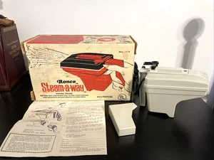 Vintage 1970 RONCO Steam-A-Way con scatola e istruzioni made in U.S.A. Wor testato - Foto 1 di 10