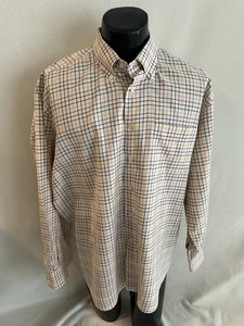 Peter Millar Shirt Men’s XL Check Long Sleeve Shirt W/Oak Country Club Logo - Picture 1 of 11